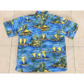 Camisa de praia havaiana masculina